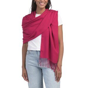 FATTORSETA magenta Made In Italy Pashmina Scarf